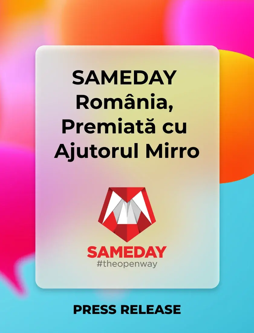 SAMEDAY, premiată la Employer Branding Awards, cu sprijinul Mirro