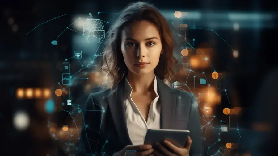 person working with a modern HR platform